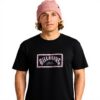 T-shirt Billabong Arch Frame Homme Coton Sportswear Noir