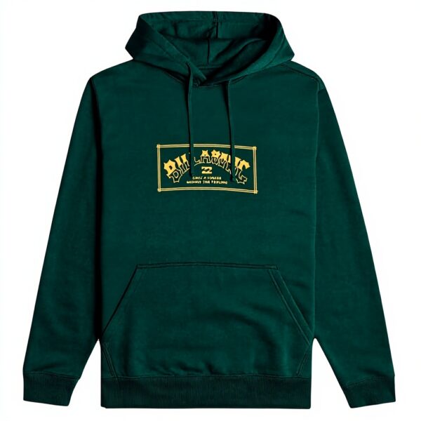 Sweat à capuche homme Billabong Arch Print Po Deep Teal