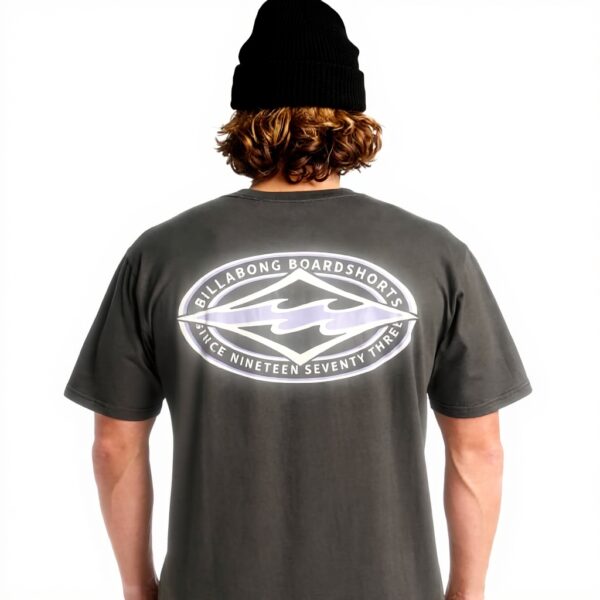 T-shirt sport Billabong Diamond Vision coton homme Blanc