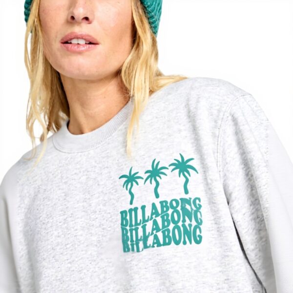 Sweatshirt Billabong Femme Coton Recyclé Imprimé
