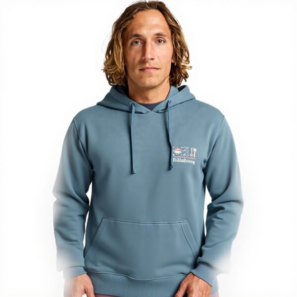 Sweat Billabong Homme Coton Recyclé Poche Kangourou Confort