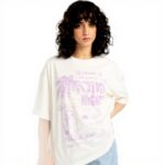 T-shirt Billabong Femme Col Ras Coton High on Life