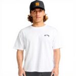 Billabong T-shirt Homme Blanc Arch Crew XXL Enfiler