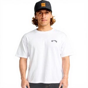Billabong T-shirt Homme Blanc Arch Crew XXL Enfiler
