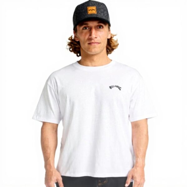 Billabong T-shirt Homme Blanc Arch Crew XXL Enfiler
