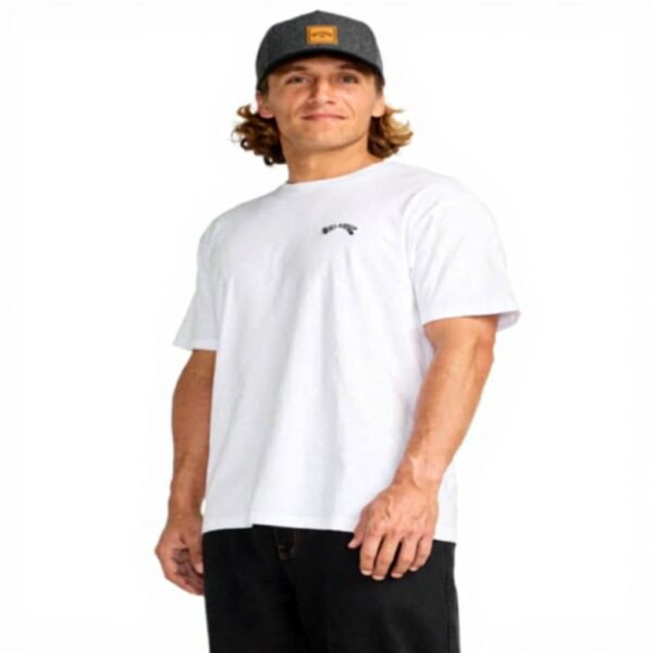 Billabong T-shirt Homme Blanc Arch Crew XXL Enfiler