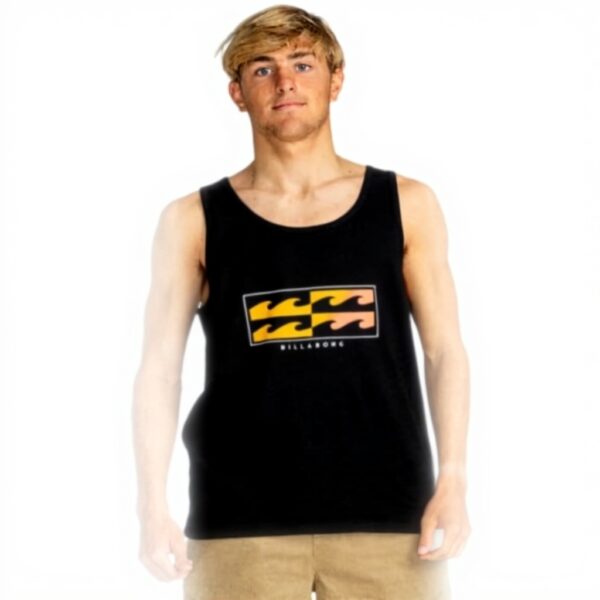 T-shirt Billabong Homme Noir Coton Manches Courtes