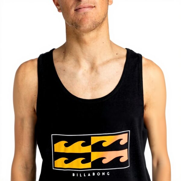 T-shirt Billabong Homme Noir Coton Manches Courtes