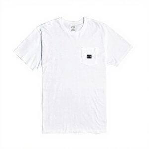 T-shirt Billabong Homme Blanc Manches Courtes Poche