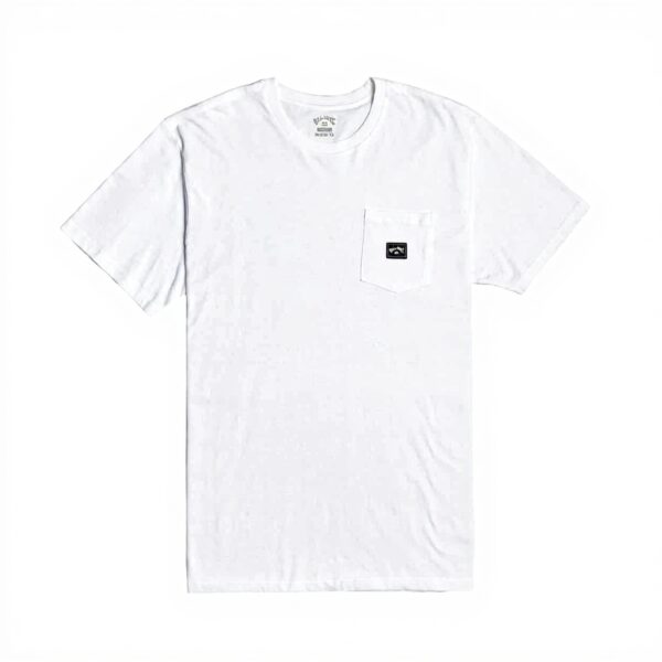 T-shirt Billabong Homme Blanc Manches Courtes Poche