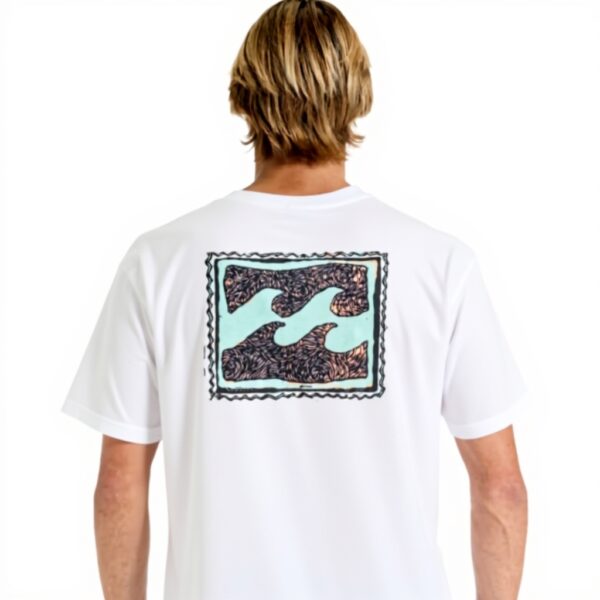 T-shirt Billabong Stamp Homme Blanc Noir Sportswear