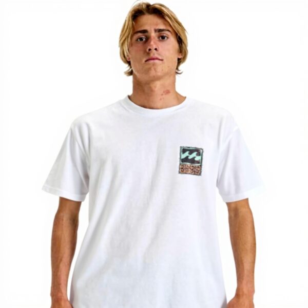 T-shirt Billabong Stamp Homme Blanc Noir Sportswear