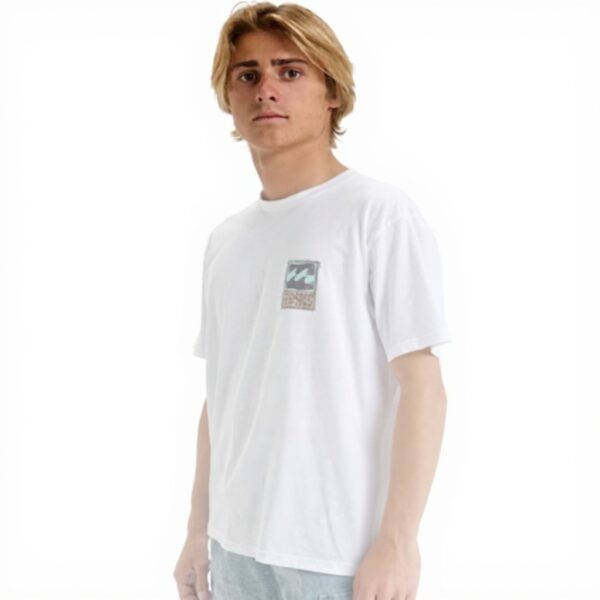 T-shirt Billabong Stamp Homme Blanc Noir Sportswear