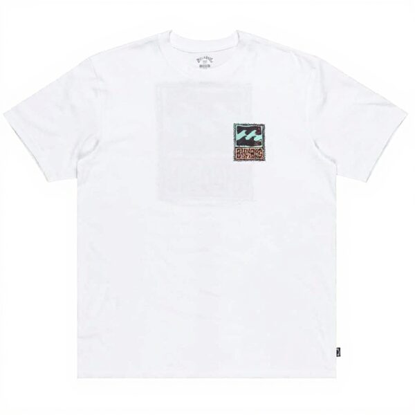 T-shirt Billabong Stamp Homme Blanc Noir Sportswear