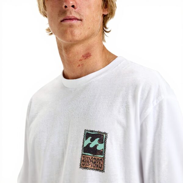 T-shirt Billabong Stamp Homme Blanc Noir Sportswear