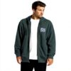 Sweat à capuche Billabong homme zippé vert forêt coton