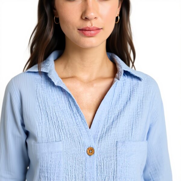 Chemisier Billabong Swell Blouse T-Shirt Femme Coton