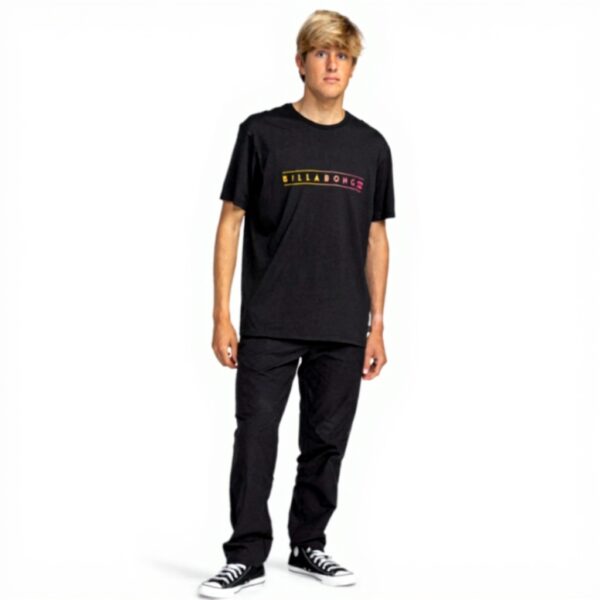 T-shirt BILLABONG Unity Homme Blanc Noir Manches Courtes