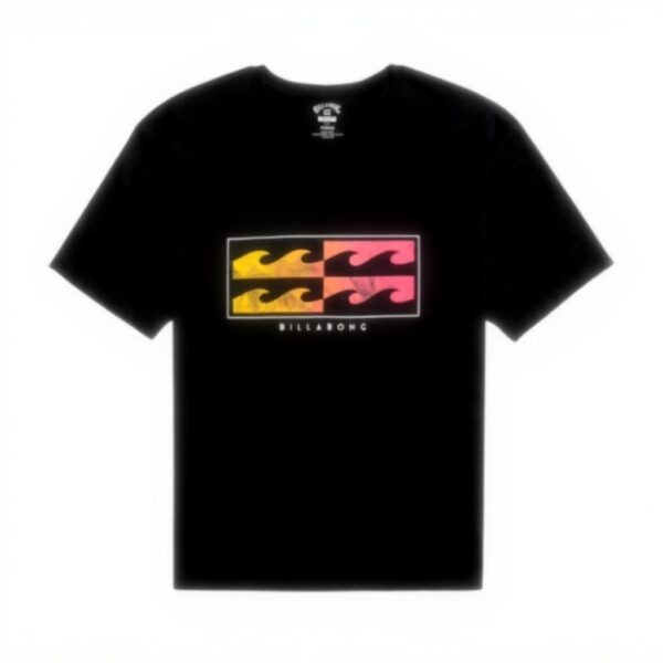 T-shirt BILLABONG Upside Down Homme Noir Manches Courtes