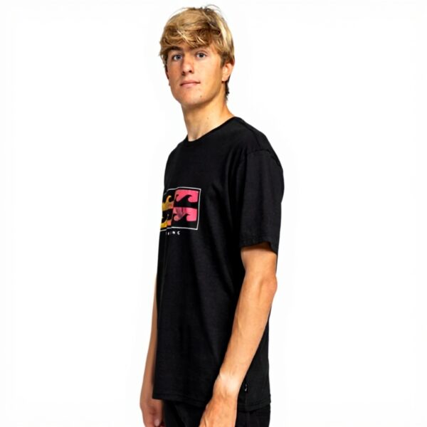 T-shirt BILLABONG Upside Down Homme Noir Manches Courtes