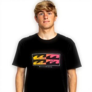 T-shirt BILLABONG Upside Down Homme Noir Manches Courtes