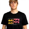 T-shirt BILLABONG Upside Down Homme Noir Manches Courtes