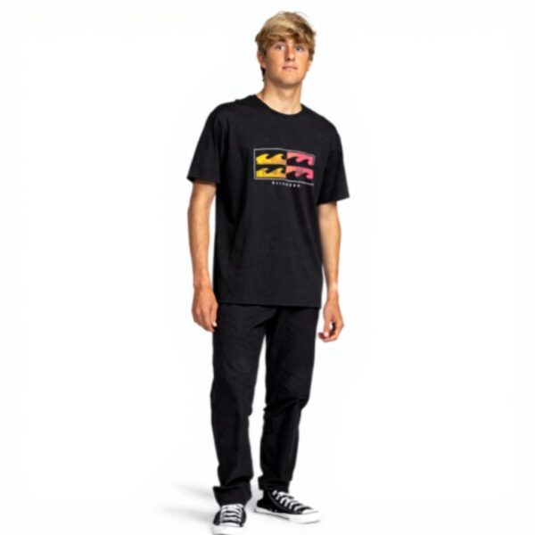 T-shirt BILLABONG Upside Down Homme Noir Manches Courtes