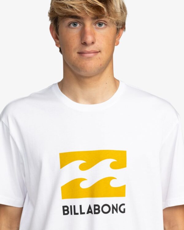T-shirt Billabong Wave Screen Homme Blanc Mode été-3