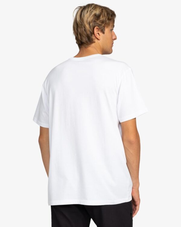 T-shirt Billabong Wave Screen Homme Blanc Mode été-1