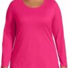 Just My Size T-shirt Femme Coton Doux Rose Scintillant-0