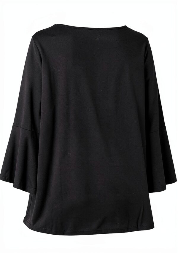 Chemise manche 3/4 coupe lâche confortable élégante-1