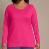 Just My Size T-shirt Femme Coton Doux Rose Scintillant-1
