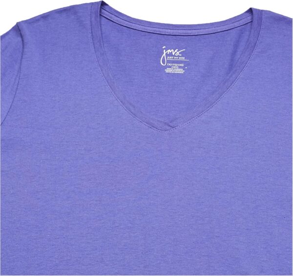 T-shirt Just My Size Col V Coton Femme Silhouette-1
