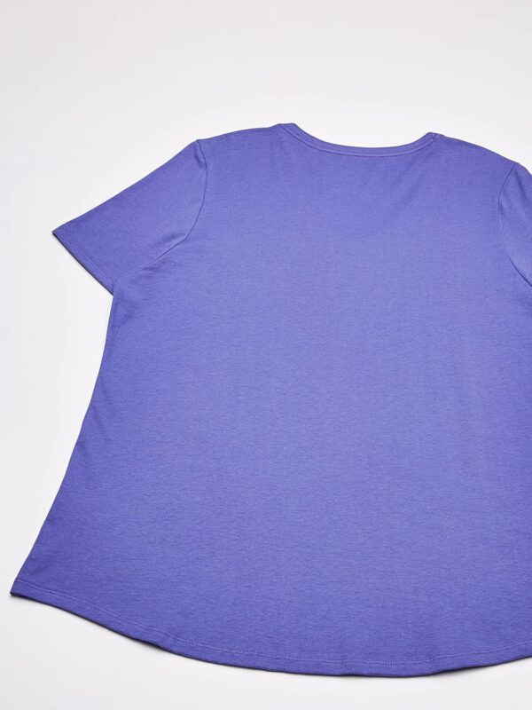 T-shirt Just My Size Col V Coton Femme Silhouette-3
