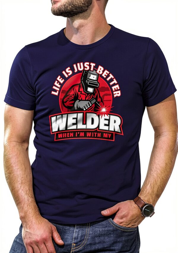 T-shirt soudeur homme B&S Boutique design imprimé main