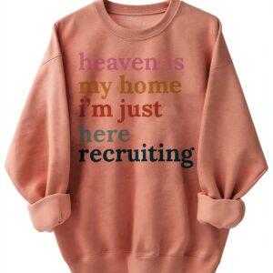 Sweat-shirt unisexe col rond manches longues imprimé-0