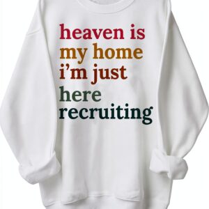 Sweat-shirt unisexe col rond manches longues imprimé-0