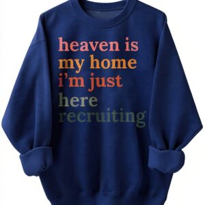 Sweat-shirt unisexe manches longues col rond imprimé-0