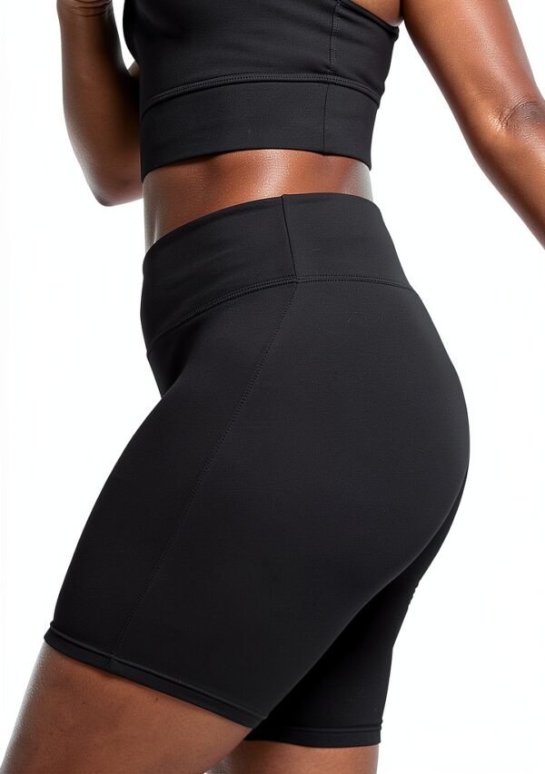 Hanes Shorts Femme Coton Élastique Confort Taille Noir-2