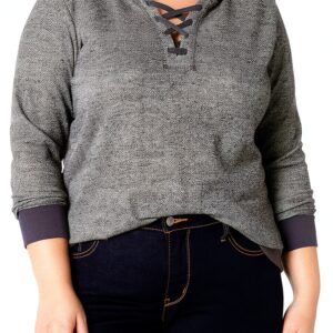 Pull surdimensionné manches longues à enfiler OJ947-0