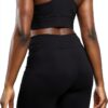 Hanes Shorts Femme Coton Élastique Confort Taille Noir-1