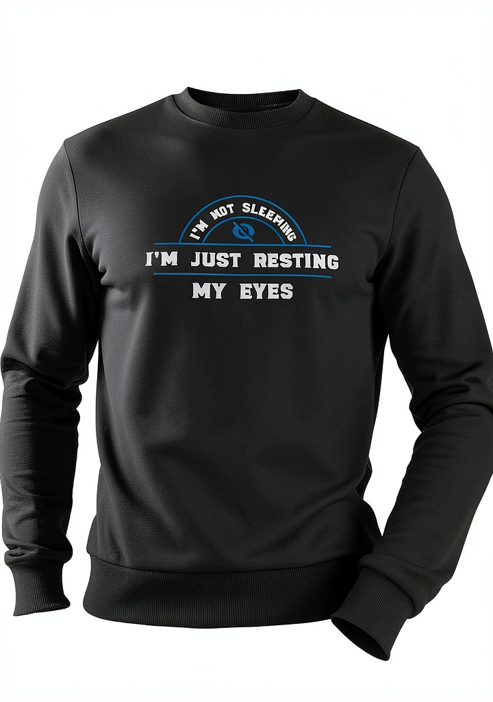 Sweat GR8Shop Fun I'm Not Sleeping porté en intérieur