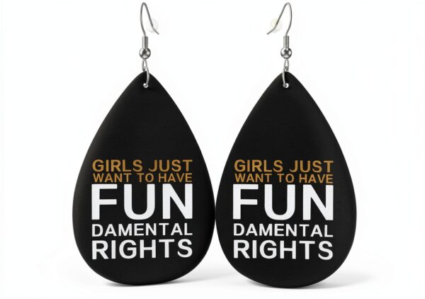 Boucles d oreilles similicuir larme Lsjuee femmes filles