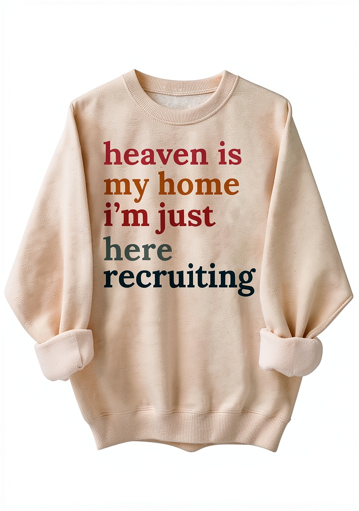 Sweatshirt religieux Khika porté en extérieur
