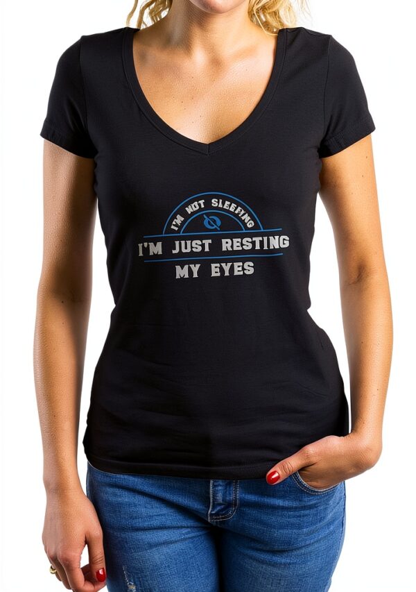 Chemise Femme GR8Shop col V Fun repos yeux imprimé