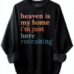 Sweat-shirt unisexe col rond manches longues imprimé-0