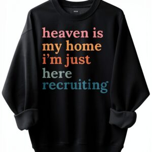 Sweat-shirt unisexe col rond manches longues imprimé-0