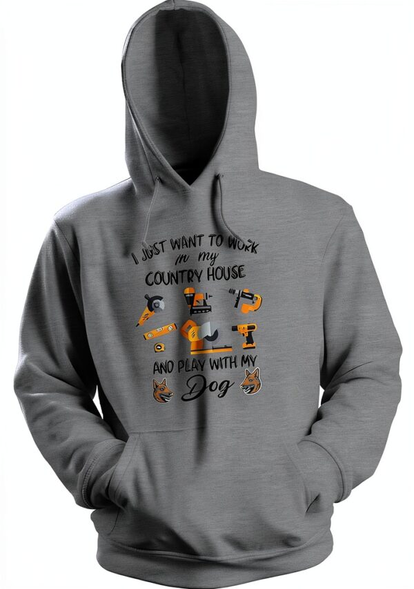 Sweat à capuche GR8Shop Travail campagne chien unisex