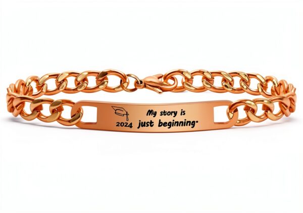 Bracelet remise diplôme Tobestu chaîne 20 cm My Story is