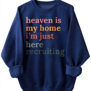 Sweat-shirt unisexe manches longues col rond imprimé-0